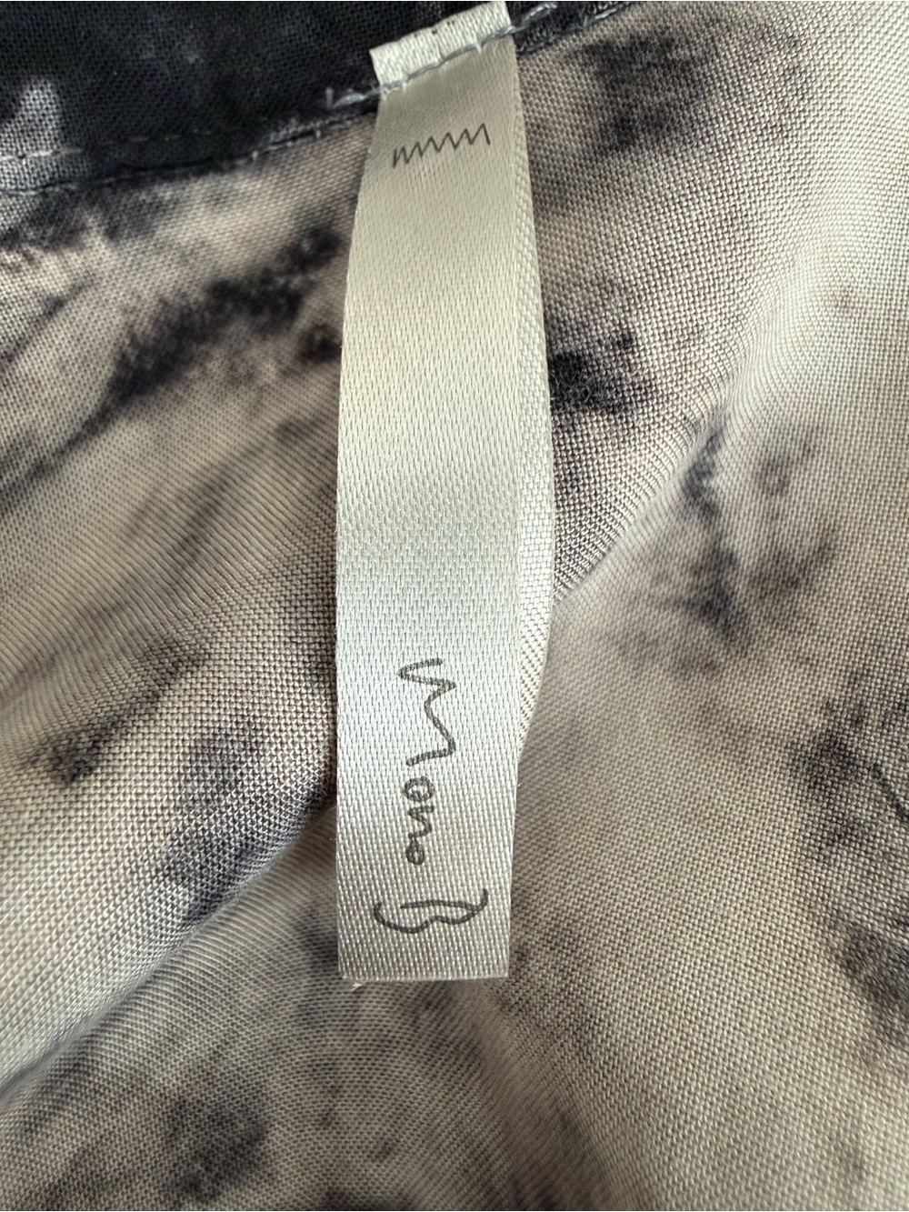 Mona B Black and Cream Tie-Dye V-Neck Tunic - Picture 4 of 4